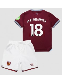 West Ham United Mateus Fernandes #18 Replika Hemmakläder Barn 2025-26 Kortärmad (+ byxor)